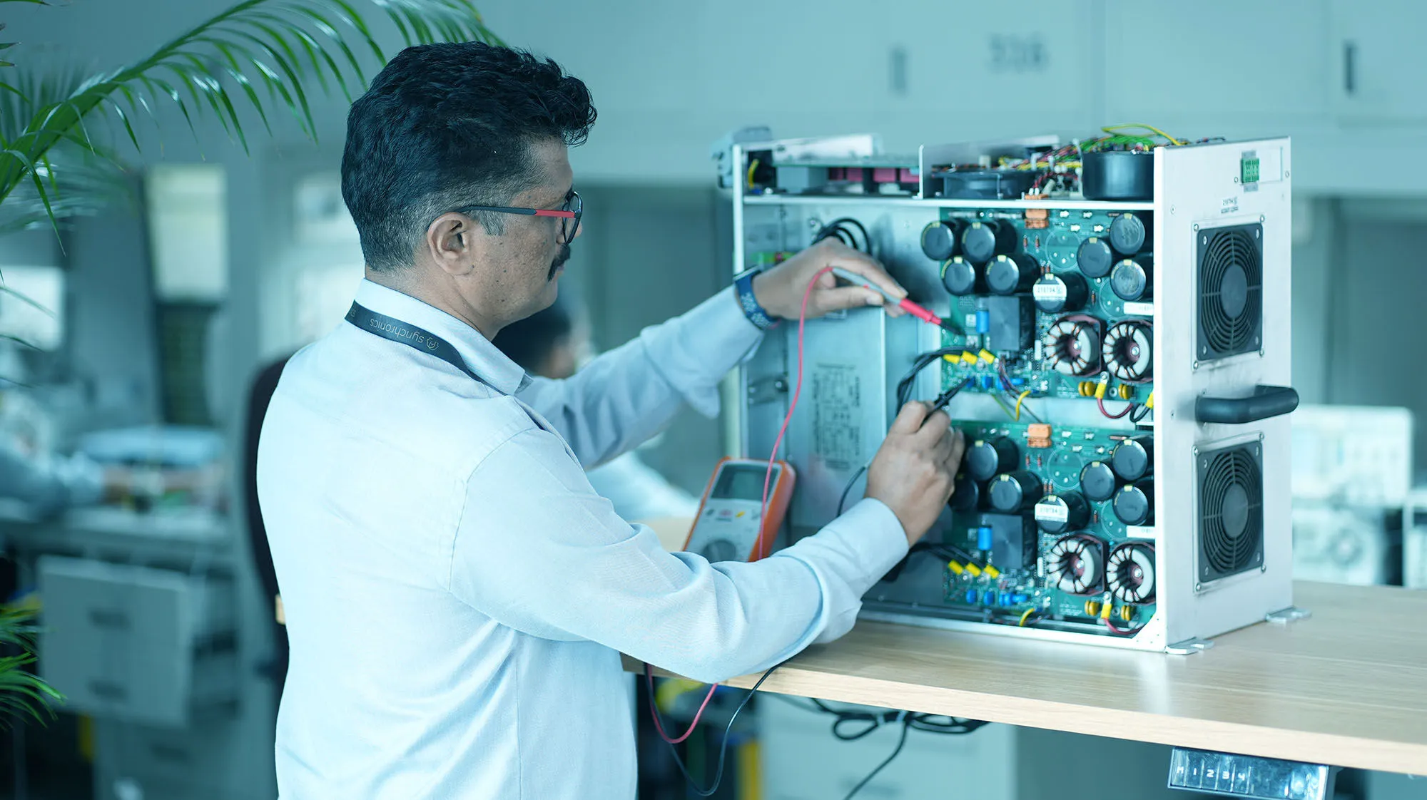 Synchronics industrial electronics repair facility — slide 2