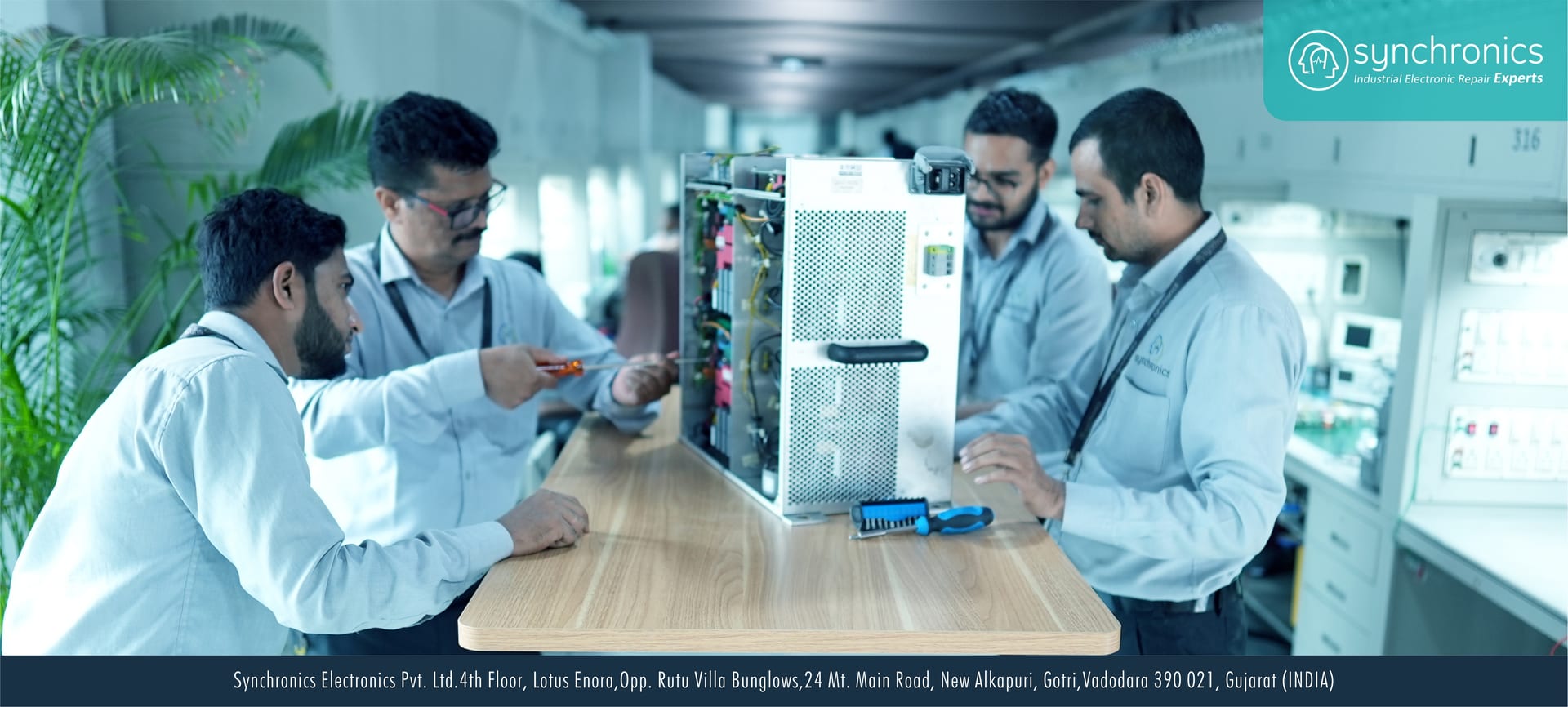 Synchronics industrial electronics repair facility — slide 6